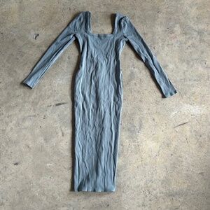 NWT maxi bodycon dress, sage green